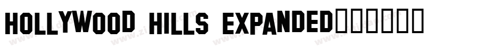 Hollywood Hills Expanded字体转换